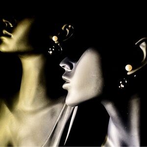 Tribal Handmade Yayoi Kusama Black White Polka Dots Pearl Ball-shaped Earrings